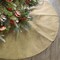 Christmas Tree Skirt, 48 Inches Large Burlap Double-Layer Plain Tree Skirts, Rustic Jute Tree Skirt for Xmas Holiday Home Decor, Fall Winter Farmhouse Brown Burlap Christmas Decorations Indoor